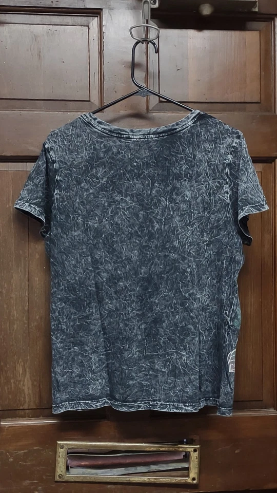 Camiseta Westbound Algodón Negra Estampado Floral Estrás Para Mujer Talla L Grande Foto 2 de 4