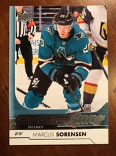 2017-18 UD Hockey Series 1 Young Guns #237 Marcus Sorensen