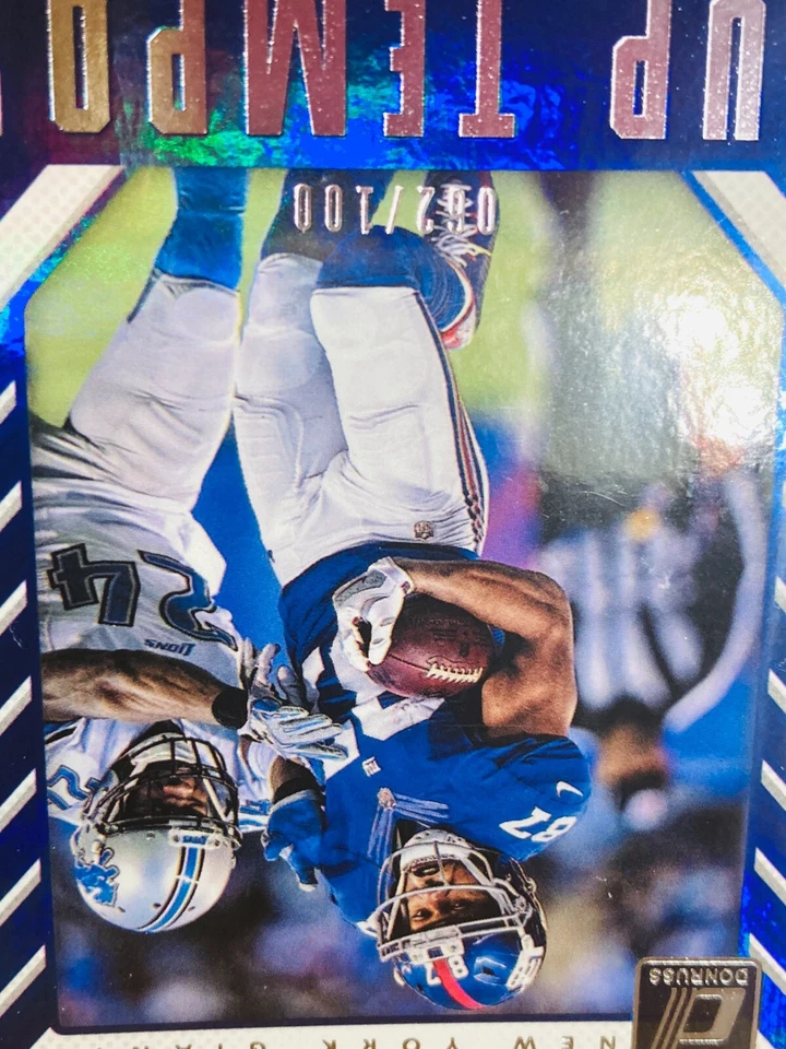 2017 Donruss Up Tempo Holo #6 Sterling Shepard /100 v271 HALF OFF 3+ MIX N MATCH - Image 2 of 3