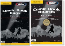 25 Pack BCW Golden Age Comic Book Bags And Boards Acid Free Archival Quality