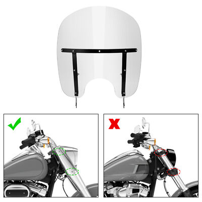 Windscreen Windshield Fit For Harley Heritage Softail Classic FLSTC FLSTF 00-17