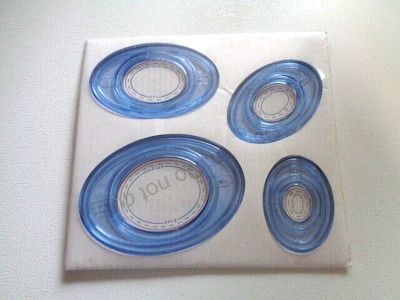 4 pc Creative Memories Cutting Templates Patterns Ovals New In Sealed Package