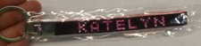 NEW Personalized Rhinestone 5.5 inch Wristlet Key Chain Key Fob "KATELYN"