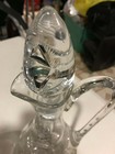 Cut Glass Wine Decantur with handle and topper — photo 3