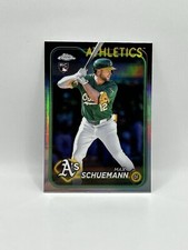 Max Schuemann 2024 Topps Chrome Update Refractor USC42 Oakland Athletics
