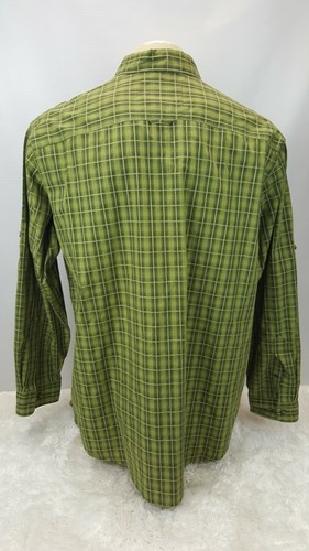 Columbia Langarm Hemd atmungsaktiv Herren Gr. XL belüftet kariert grün - Bild 5 von 12