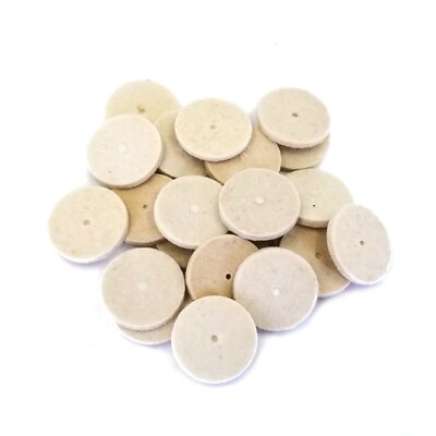 Unmounted 1'' Square Edge Hard Felt Wheel Buff Jewelry Buffing Polishing - 25pcs