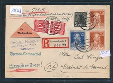 111563) Carta NN-Reco 1947, RZ Brunswick 1 "Wz", MiF con 24PF Stephan PlF