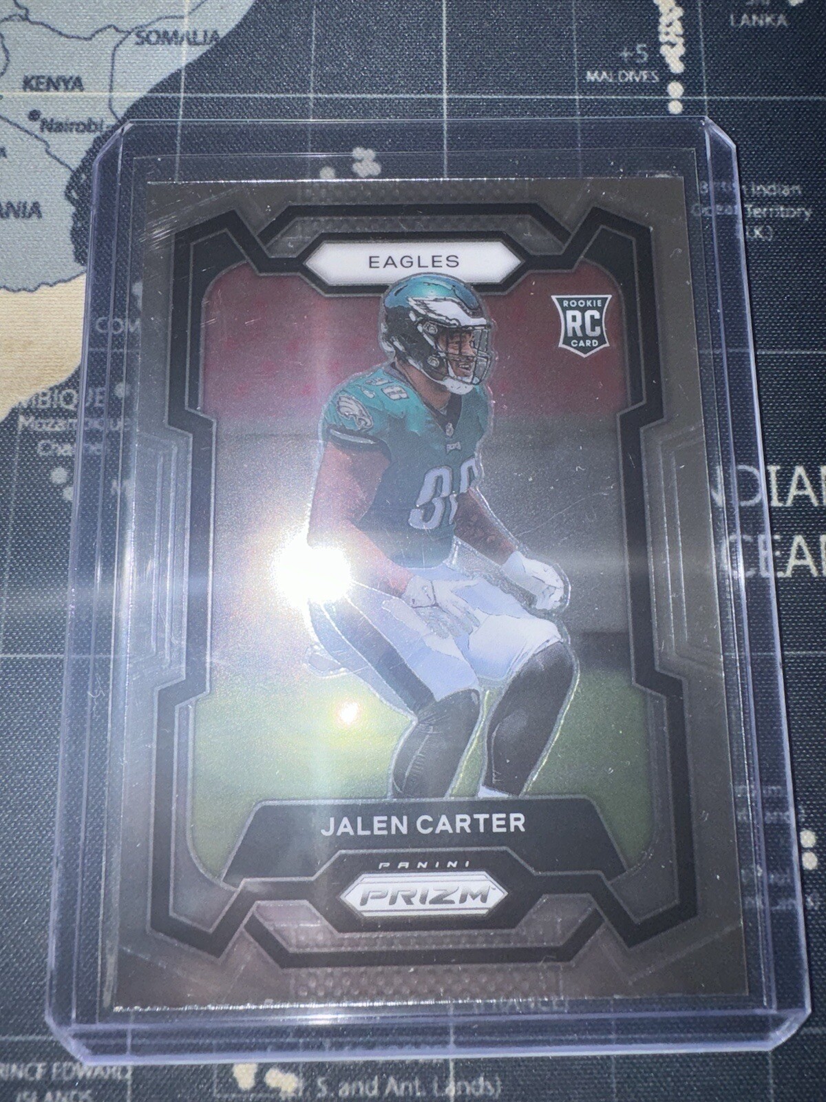 2023 Panini Prizm Football Jalen Carter Base Rookie #381 Philadelphia Eagles