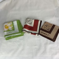 Avon S.M. Kent - 100 Acetate Vintage Lot Of 3 Scarves