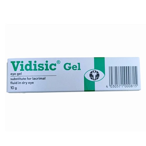2x 10g Vidisic Gel Lacrimal Fluid Soothing Relief Refresh Symptoms Of Dry Eyes - Picture 3 of 7