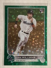 2022 Topps Update Luke Williams Green Foil Parallel US104 RC /499 Marlins Rookie