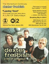 DEXTER FREEBISH Vintage 2001 Leaving PROMO TRADE AD Poster 4 Life CD MINT 8.5x11