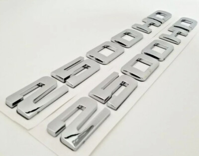 2 CHROME 2500HD SIERRA SILVERADO DOOR EMBLEMs NAMEPLATE BADGE DEC 2500 HD NAME