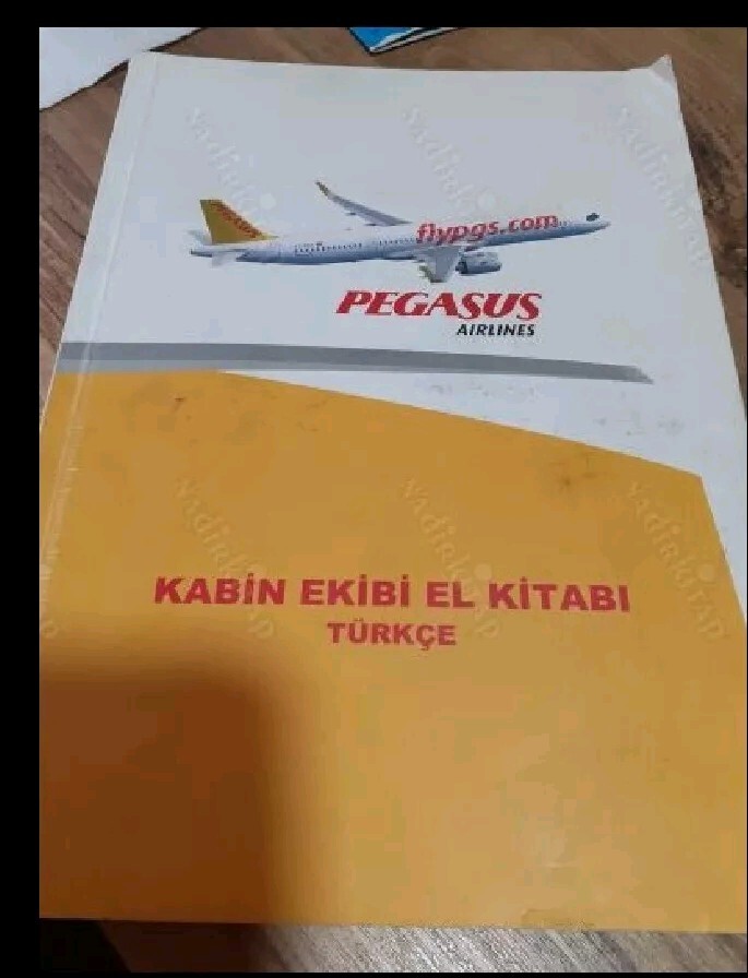 Local Charter Airlines Pegasus TURKISH Cabin Crew Manual Vintage