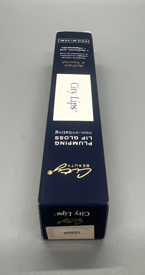 Brillo de labios City Beauty City relleno, hidratante, suavizante color transparente nuevo en caja Foto 2 de 3