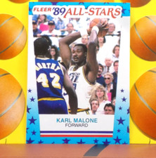 1989-90 FLEER Basketball STICKER # 1 *** '89 ALL-STARS *** Karl Malone