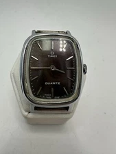 Timex Not Running Ladies Vintage Jump Minute Watch Silver Tank Project 