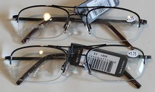 NYS Reading Glasses 1.75 Strength Brown and Black Design Gorgeous and Sleek