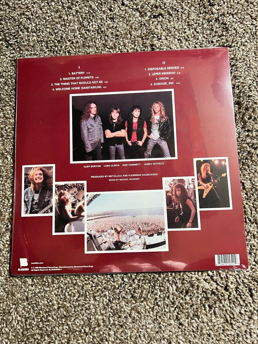Metallica Master of Puppets New Reissue 858978005219| eBay