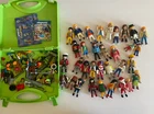 Vintage Playmobil Geobra Lot 33 Figures Pirates Castle Police Weapons & More