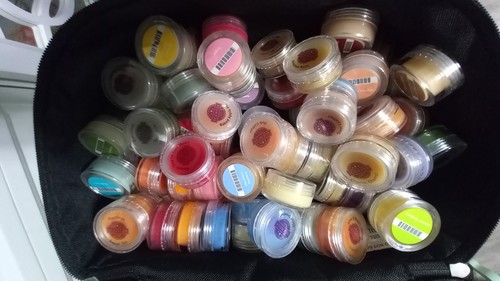 SCENTSY Cera Mini Fusión Fiesta 87 Probadores Lavado Corporal Loción Lavandería Muestras con Estuche