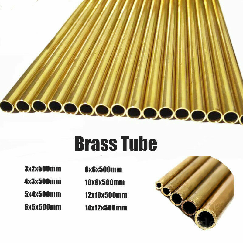 Inner Diameter 212mm Round Brass Tubes 500mm Long 1mm Wall Project