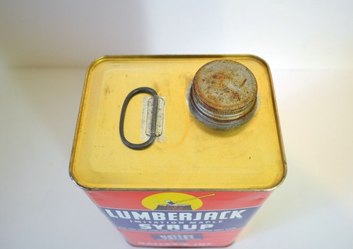 Vintage LUMBERJACK SYRUP 10 Pound Tin Nally' Inc. - Picture 5 of 6