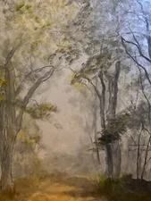 Fog rolling in on 16x20" canvas by R.W.Weiss