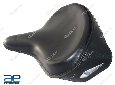 AEspares Einzel Fahrer Solo Sitz Schwarz Für Harley Davidson Vintage Bike AES