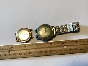 Antique WINTON 17 Jewel and TIMEX watches For Parts Not Working