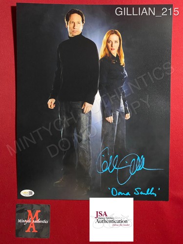 Gillian Anderson autographed signed 11x14 photo The X-Files JSA COA Dana Scully
