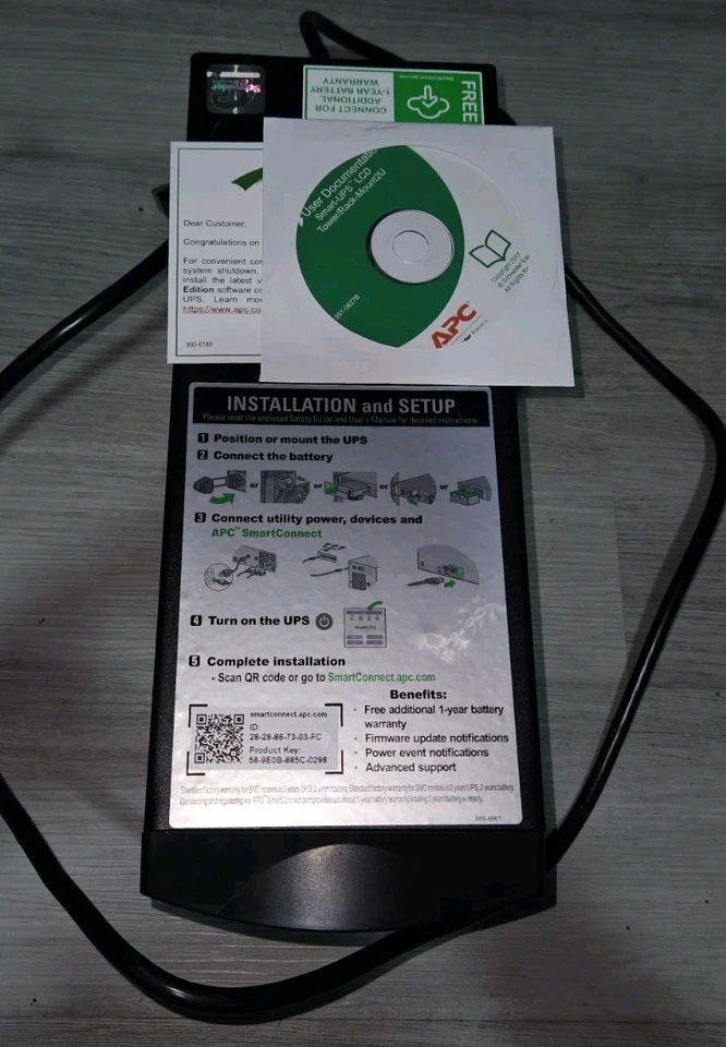 APC Smart-UPS 750VA Tower Battery Backup LCD 120V SmartConnect SMT750C - Image 4 of 4