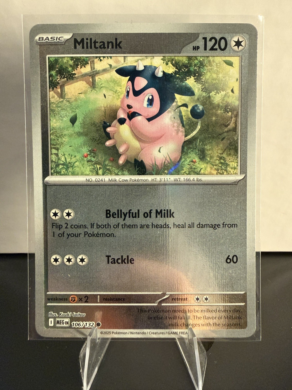 Miltank 106/132 Reverse Holo Mega Evolution Pokemon