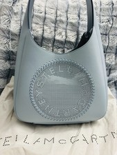 Stella McCartney Perforated Hobo Bag Dusty Bl...