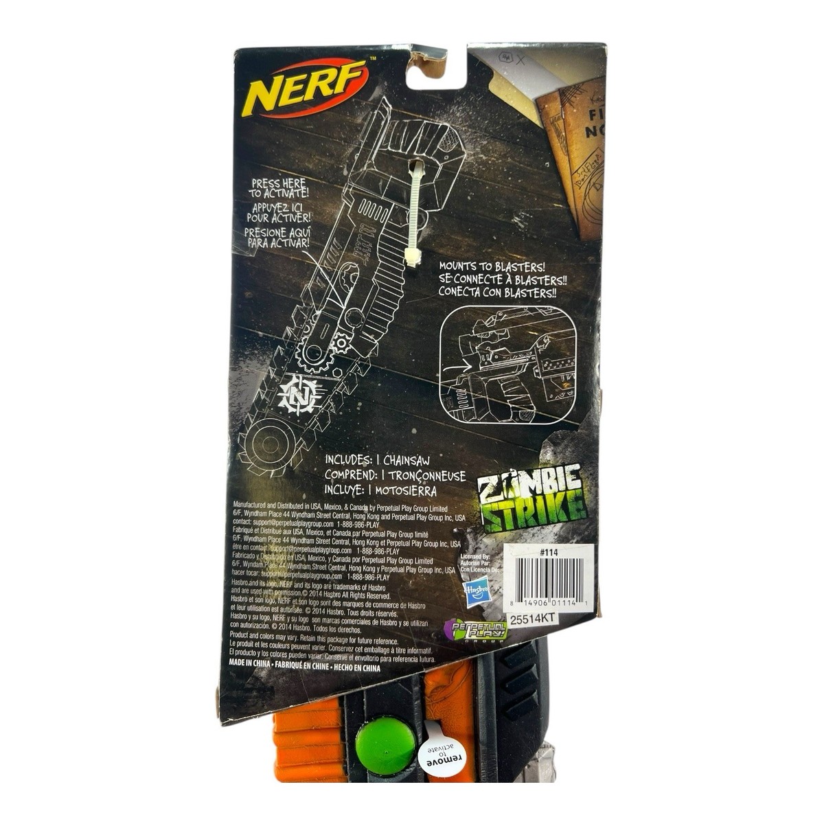 Nerf Zombie Strike Melee Weapon Chainsaw Attachment New | eBay