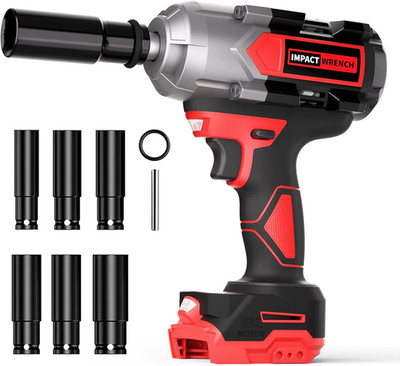 1200N.M Impact Wrench for Milwaukee 18V Battery (No Battery), 1/2  Cordless Impa
