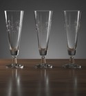 Noritake Sasaki Bamboo Etched Pilsner Glasses Japanese MCM Circa 1950's Set Of 3 — photo 2