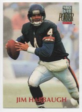 Jim Harbaugh 1992 Pro Set Power #4 football card Chicago Bears