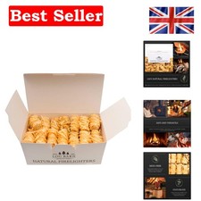 Efficient 10-Minute Burning Natural Firelighters - Perfect for Outdoor Cooking 11.99 per lighter