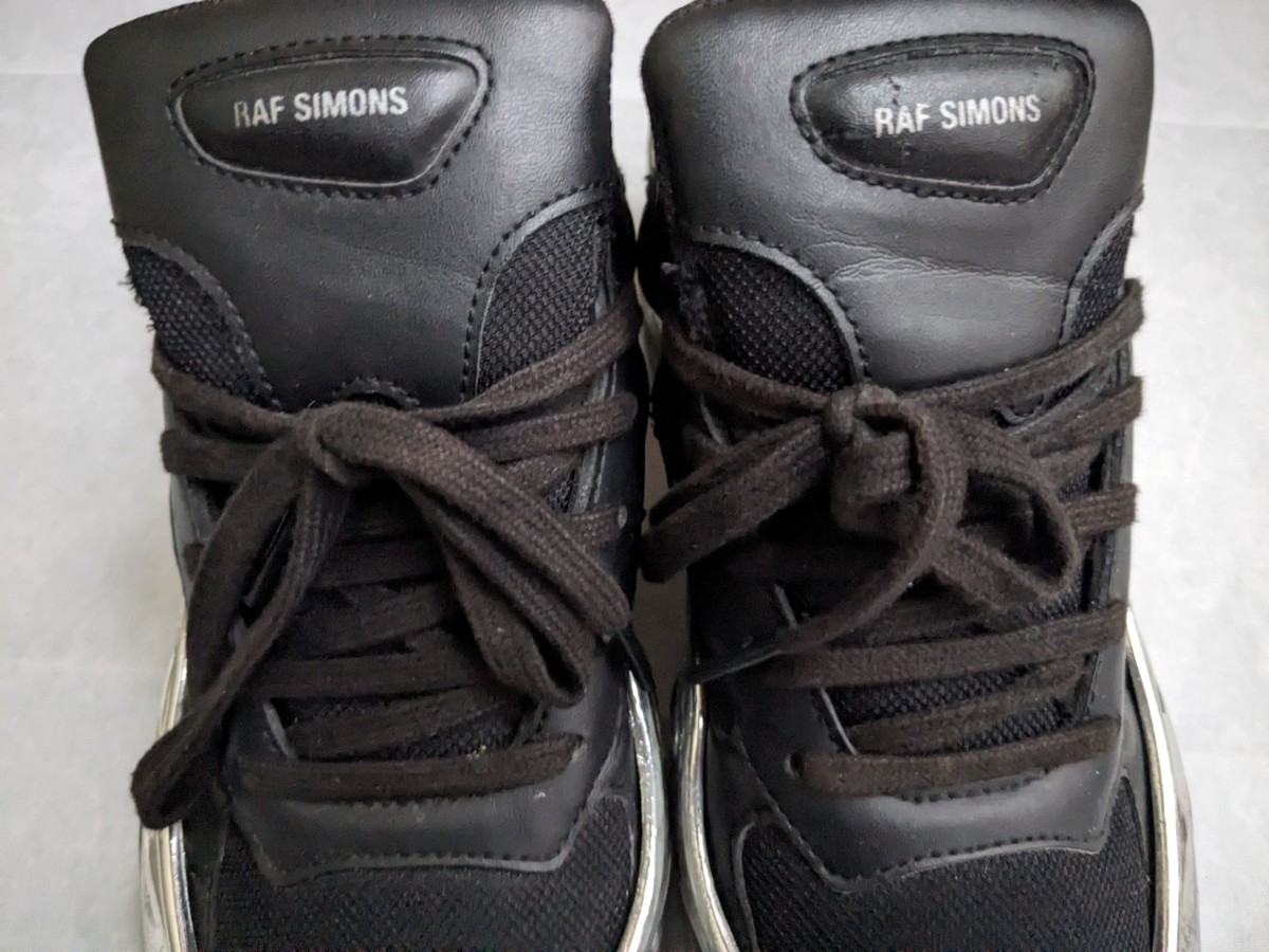 Adidas x Raf Simons Ozweego Mirrored Black Metallic Silver Men 8 EE7944  Shoes | eBay
