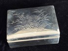 Japanese Sterling Silver Lacquer Wood Lined Jewelry Box from Ginza Mitsukoshi — photo 1