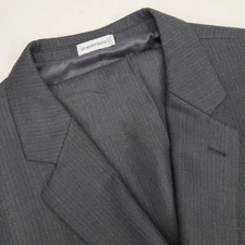 GEOFFREY BEENE Mens 60R Gray 2 Piece Suit Gray Pinstripe Pants 56x28