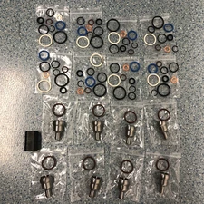 For Ford 6.0L 2003-2010 Oil Rail Leak Repair Kit Tool O-rings + Injector Seal */