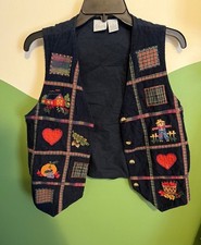 Vintage Patchwork 100 cotton vest 90s Cottagecore