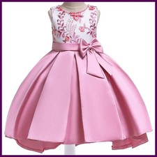 Summer Flower Girls Dress Princess Wedding Party Dresses Children Kids Prom Gown