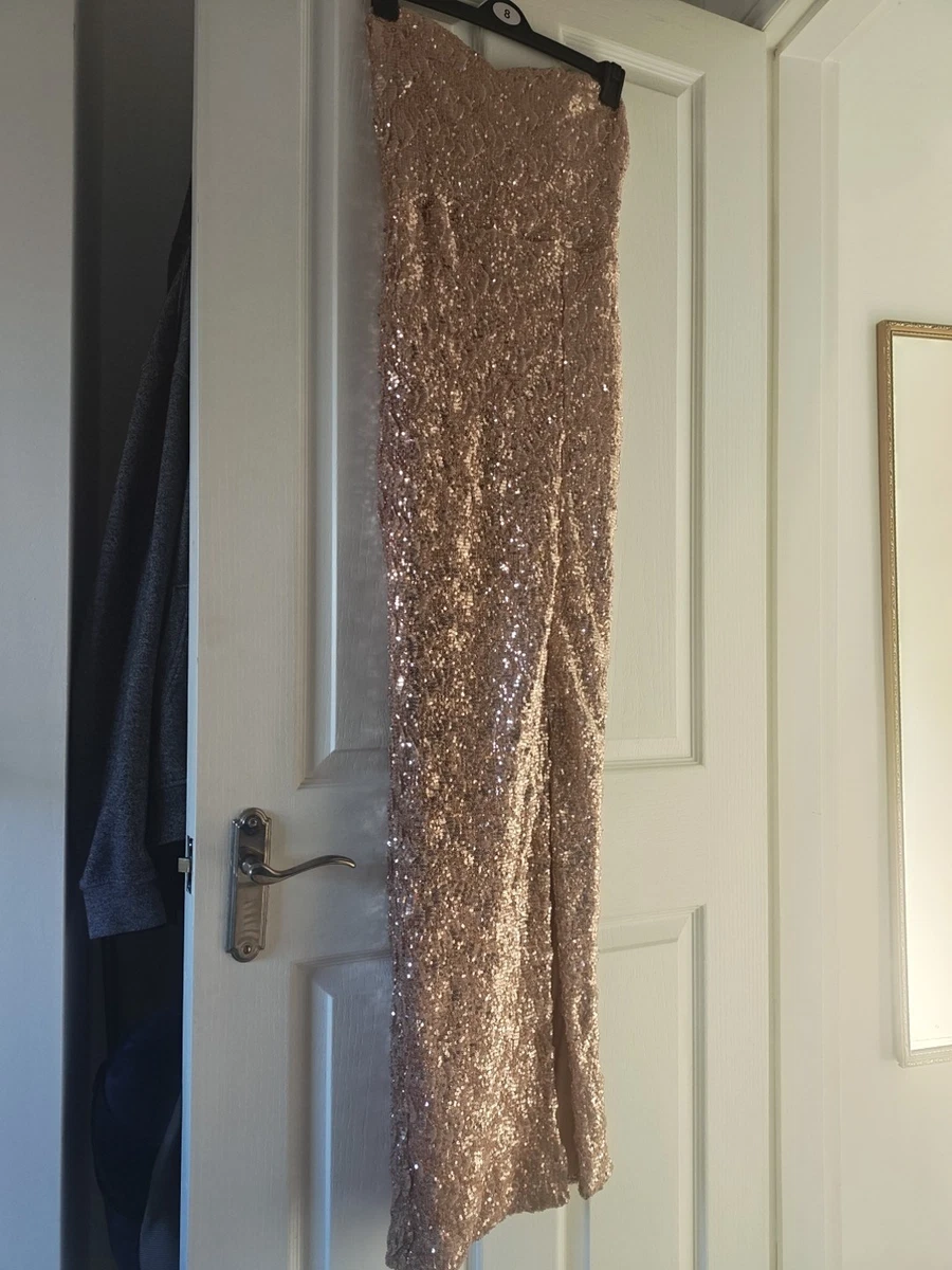 Elegant Long Maxi Dress Express Gold Sequin Dress Laundry By Shelli Segal  Dresses Laundry By Shelli