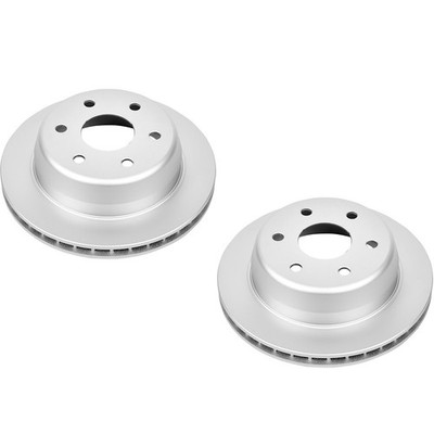 SET-P15AR8645EVC-2 Powerstop 2-Wheel Set Brake Discs Rear for Chevy Express Van