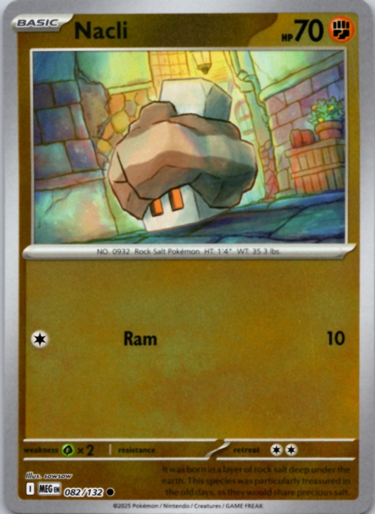 Nacli Reverse Holo Common ME01: Mega Evolution 082/132 NM