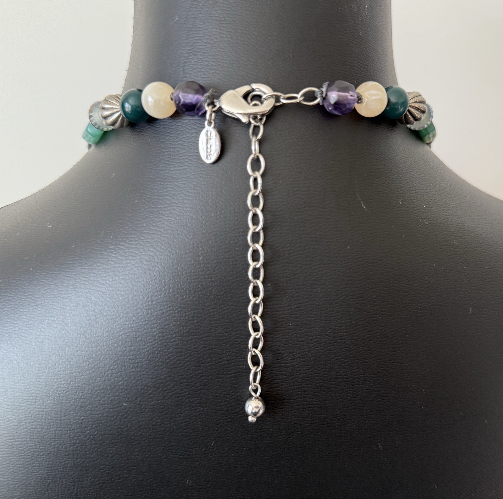 Chicos Multi-Stone Beaded Statement Necklace Adju… - image 7